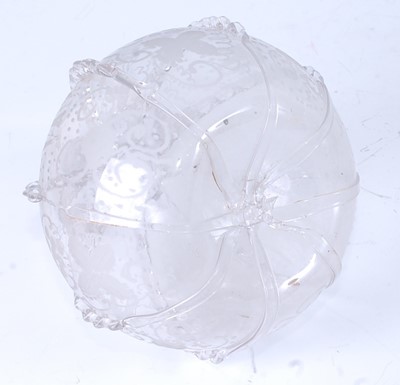 Lot 1043 - A circa 1790 Dutch glass carafe, the...