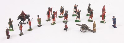 Lot 1888 - Tray of various lead hollowcast figures to...