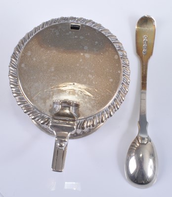 Lot 1074 - A George IV silver mustard pot, of half reeded...