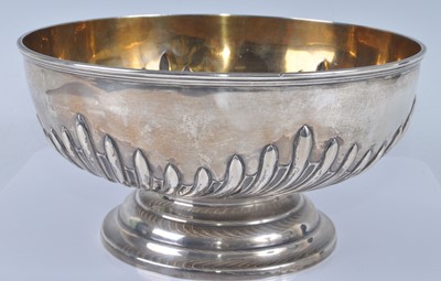 Lot 1094 - A late Victorian silver trophy bowl, of...