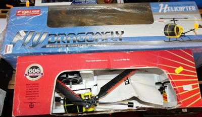 Lot 1466 - Two boxed radio controlled helicopters to...
