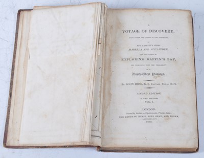Lot 1013 - Ross, John: A Voyage of Discovery, made under...
