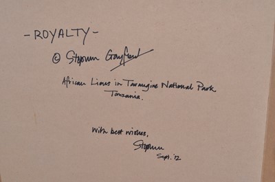 Lot 1346 - Stephen Gayford (b.1954) - Royalty; African...