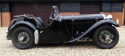 Lot 1464 - A 1936 Singer Le Mans 1500, reg CXY 56, black...