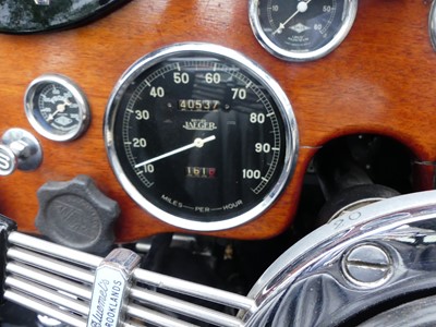 Lot 1464 - A 1936 Singer Le Mans 1500, reg CXY 56, black...