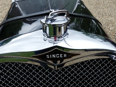 Lot 1464 - A 1936 Singer Le Mans 1500, reg CXY 56, black...
