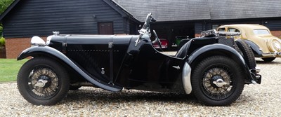 Lot 1464 - A 1936 Singer Le Mans 1500, reg CXY 56, black...