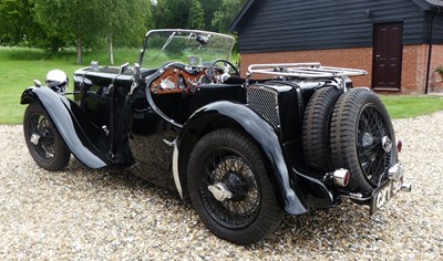 Lot 1464 - A 1936 Singer Le Mans 1500, reg CXY 56, black...