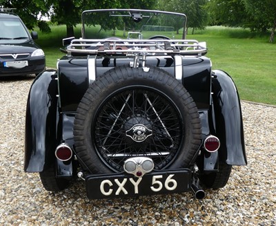 Lot 1464 - A 1936 Singer Le Mans 1500, reg CXY 56, black...