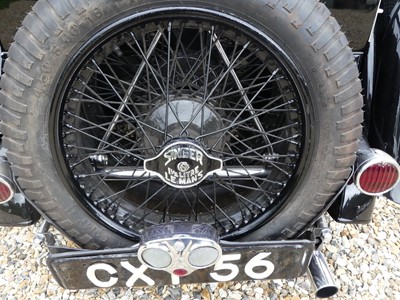 Lot 1464 - A 1936 Singer Le Mans 1500, reg CXY 56, black...