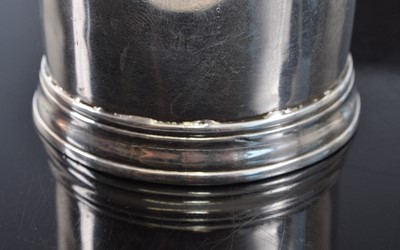 Lot 1059 - A William & Mary Norwich silver beaker, of...