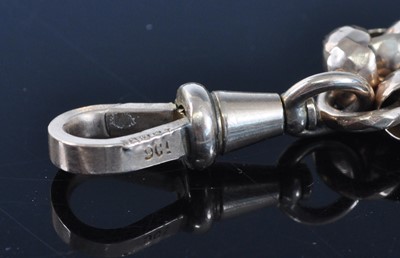 Lot 1220 - A Victorian yellow metal belcher link guard...