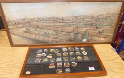 Lot 1417 - A small quantity of locomotive pin badges, and...