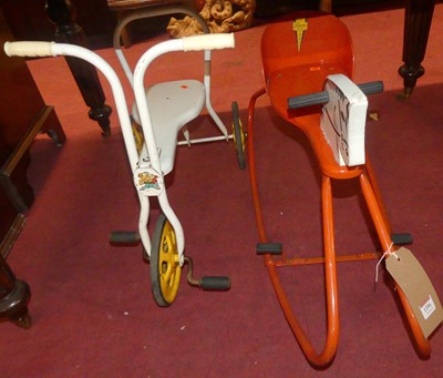 Lot 1356 - A child's mid-20th century painted rocking...