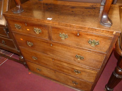 Lot 1359 - A 19th century mahogany square front chest of...