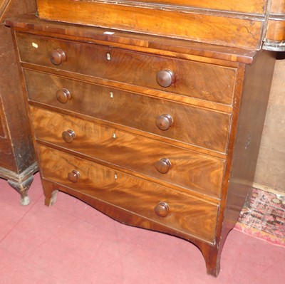Lot 1366 - A Regency mahogany and flame mahogany square...
