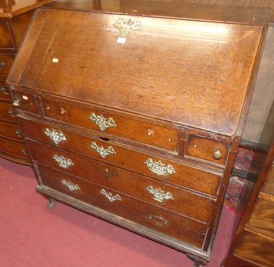 Lot 1367 - A 19th century provincial oak slopefront...
