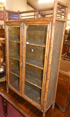 Lot 1369 - An early 20th century Japanese bamboo double...