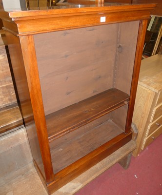 Lot 1376 - A Victorian mahogany open bookshelf, width 83.5cm