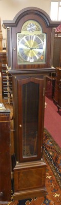 Lot 1384 - A contemporary mahogany long case clock,...