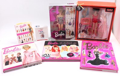 Lot 1743 - 2 boxed Mattel Barbie Dolls comprising a 50th...