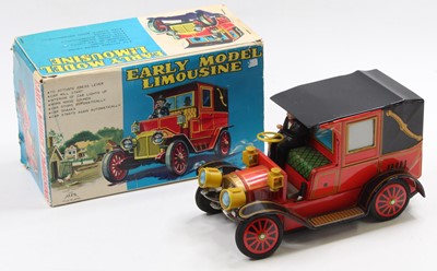 Lot 1693 - An Alps Toys of Japan tinplate battery-powered...