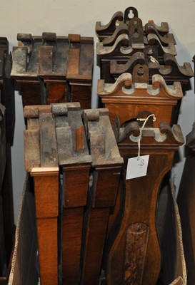 Lot 2022 - Twelve various wheel barometer cases (only),...