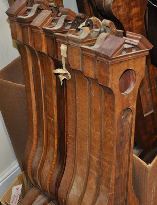 Lot 2025 - A selection of mahogany barometer cases...
