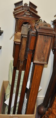 Lot 2027 - A selection of stick barometer cases (only),...