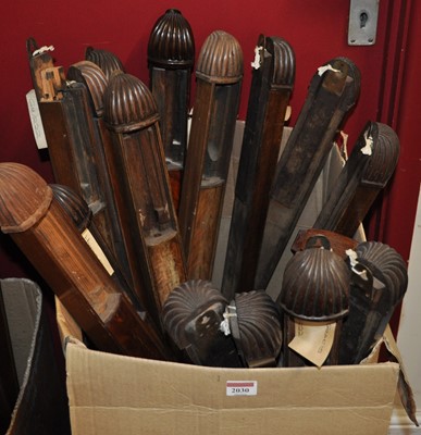 Lot 2030 - A selection of mahogany bowfront stick...