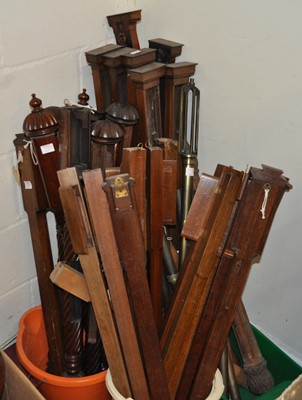 Lot 2032 - A selection of stick barometers, largely in...