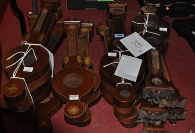 Lot 2037 - A selection of miniature mahogany and inlaid...