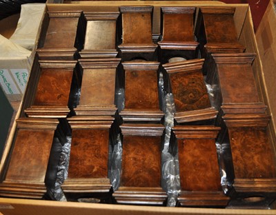 Lot 2043 - A collection of Quare polished walnut bases...