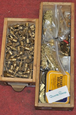 Lot 2048 - Assorted Quare brass components, to include...