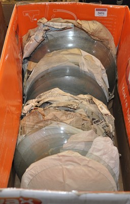 Lot 2051 - A collection of 8" and 10" convex barometer...