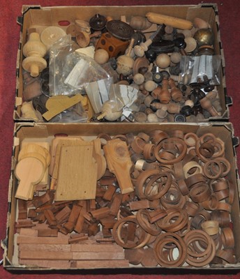 Lot 2062 - A selection of wooden, principally mahogany,...
