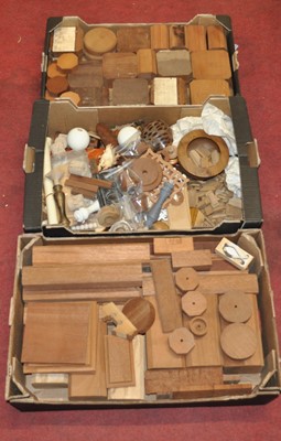 Lot 2071 - Assorted timber for barometer making to...
