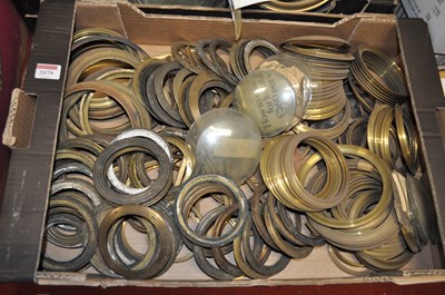Lot 2079 - A large collection of smaller glass bezels,...