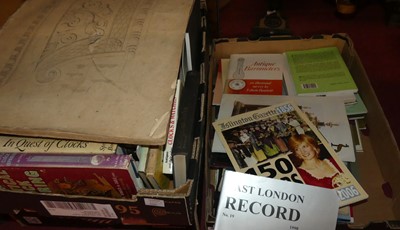 Lot 2089 - Four boxes of clock and barometer related...