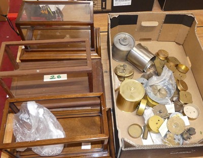 Lot 2091 - Three barograph cases (only one glazed),...