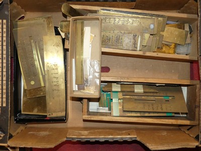Lot 2106 - A collection of principally brass barometer...
