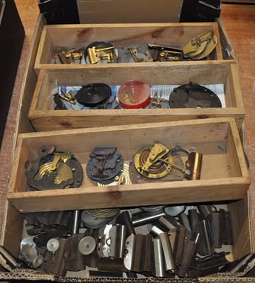 Lot 2126 - Assorted barometer components to include...