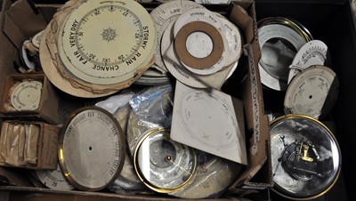 Lot 2145 - Various aneroid barometer dials to include...