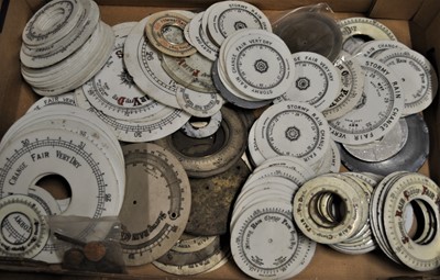Lot 2146 - Assorted aneroid dials to include opaline...