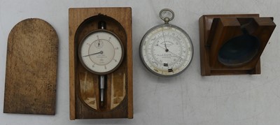 Lot 2162 - An olive wood travelling watch or pocket...