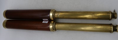 Lot 2164 - T Harris of London, a pair of brass and...