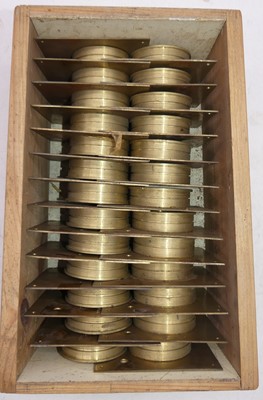 Lot 2178 - A collection of brass Hygros for stick top...