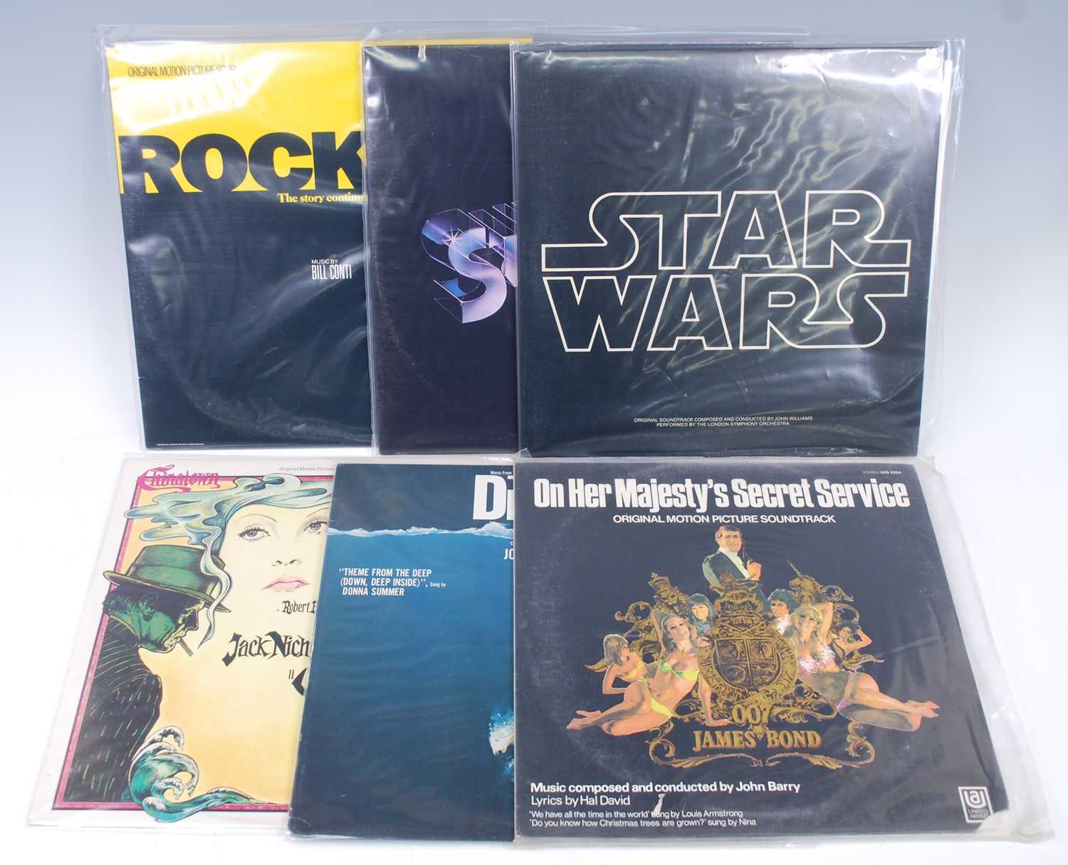 Lot 1043 - A collection of LP's being film soundtracks,...