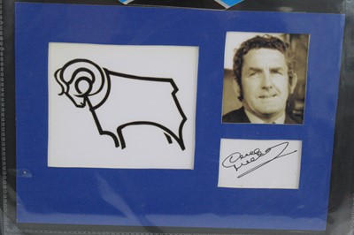 Lot 1270 - Derby County, a menu for the League Division...