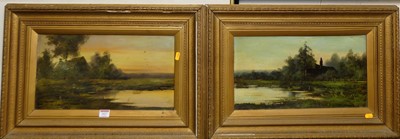 Lot 1027 - Late 19th century English school - Pair; River...